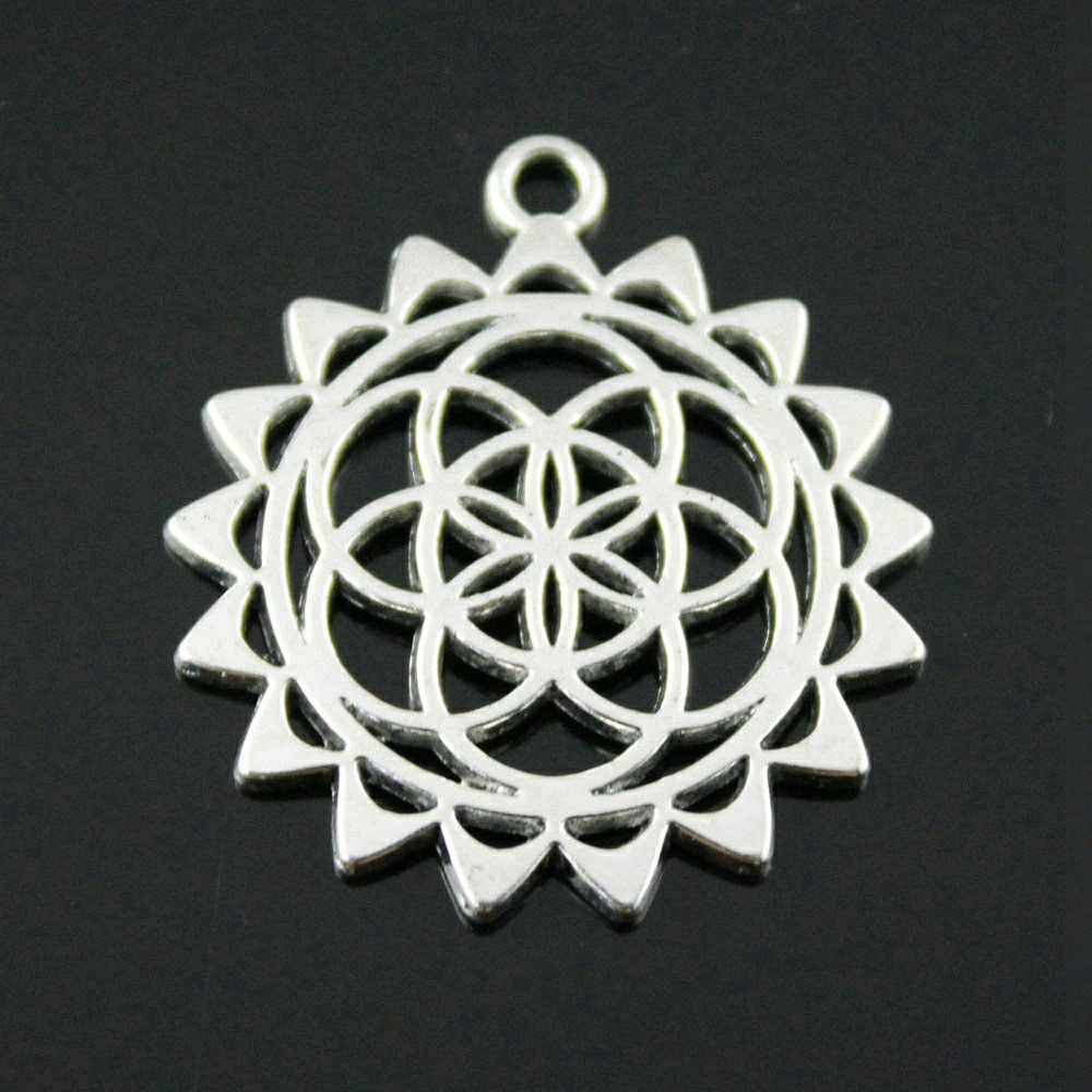 Boho Round Flower Of Life Char - Ethnic Fashion Design 评论和价格