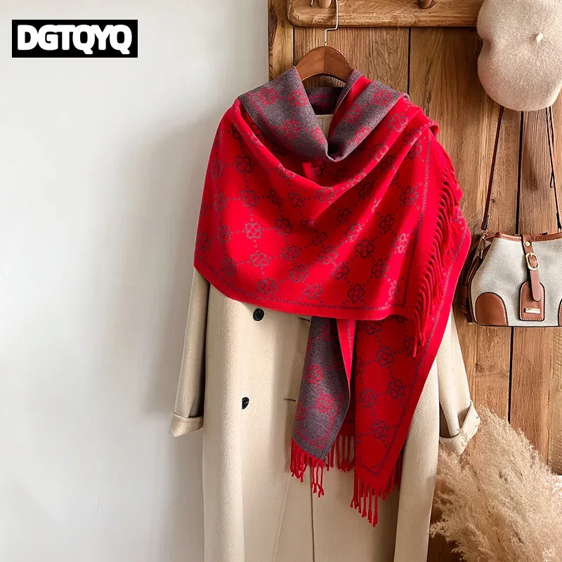 Cashmere Winter Scarf Women Wa - Go Ethnic Fashion 评论和价格