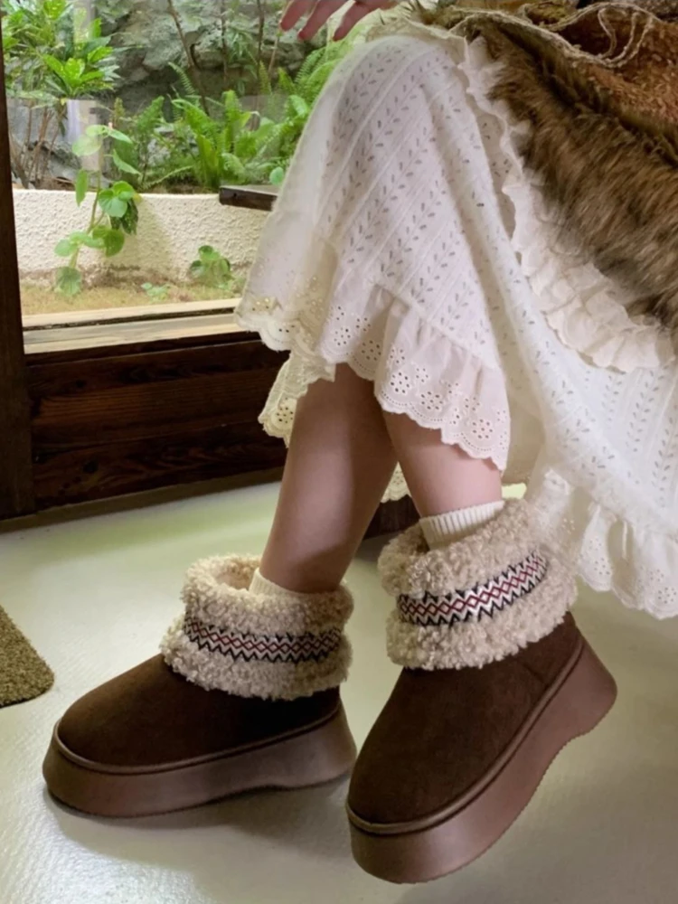 Women Warm Snow Boots 2026 New - New Ethnic Fashion 评论和价格