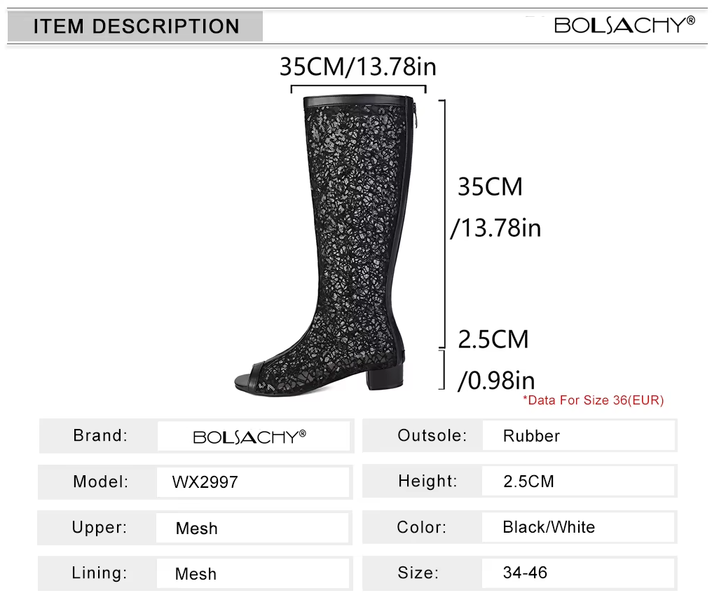 3cm Heel Summer Boots For Wome - Ethnic Fashion Women 评论和价格